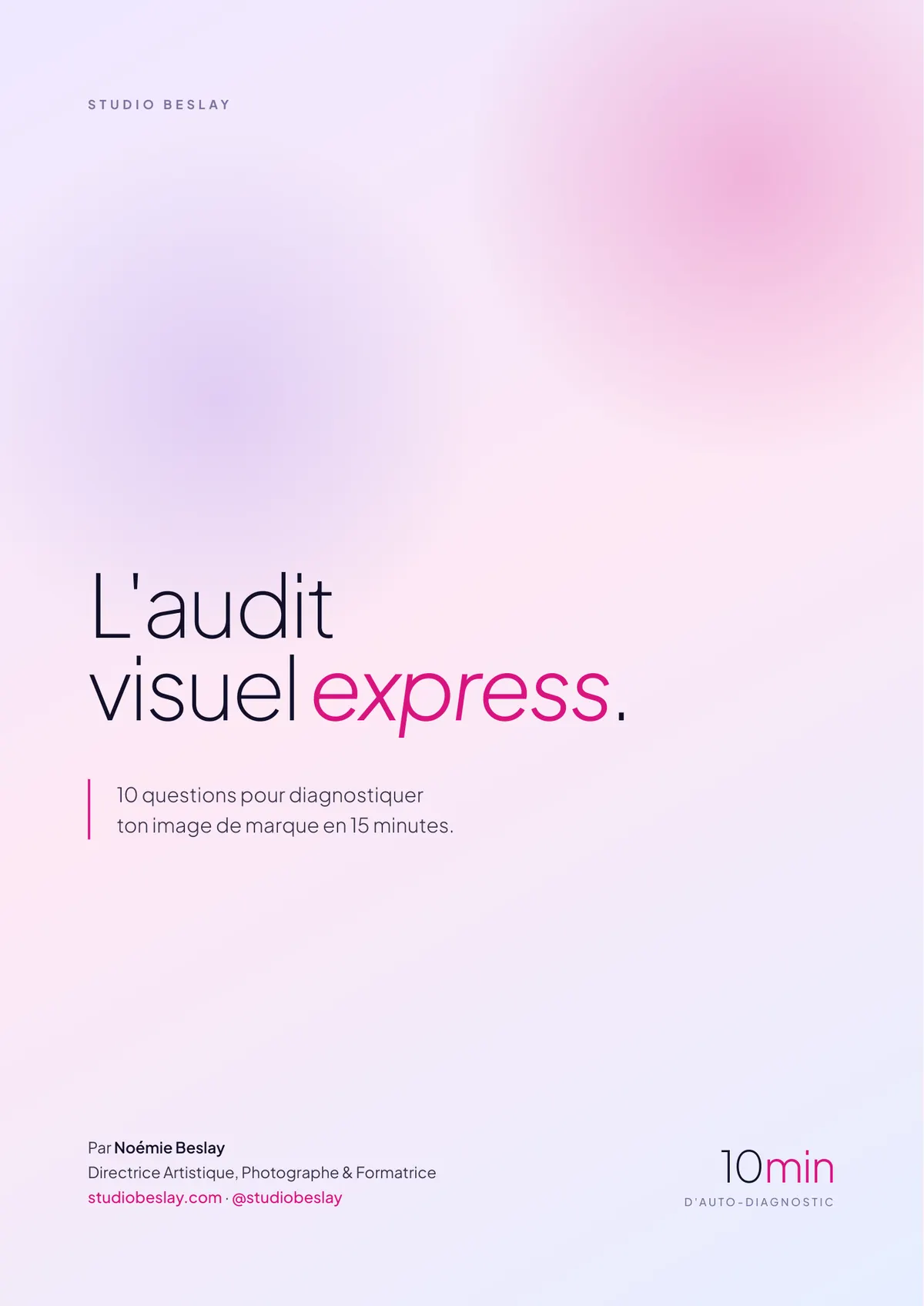 Audit express identité visuelle — Studio Beslay