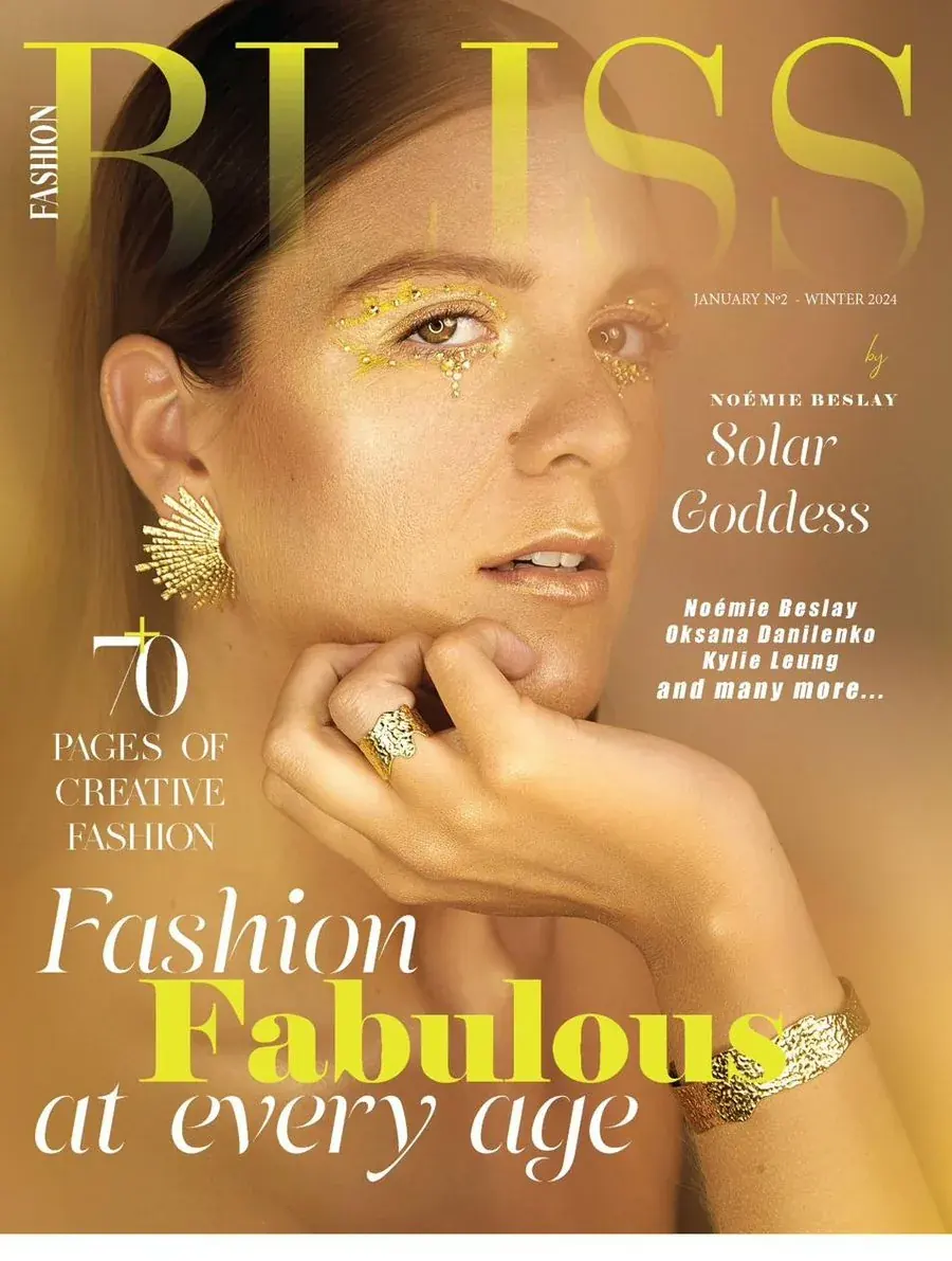 Fashion BLISS Magazine Solar Goddess Cover · Jan. 2025